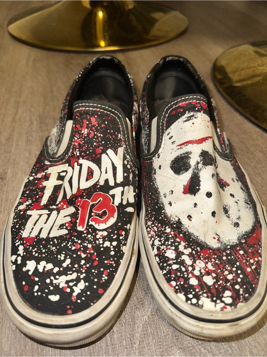 Vans Shoes - Vans Friday the 13th Slip-On Shoes Glow in the dark